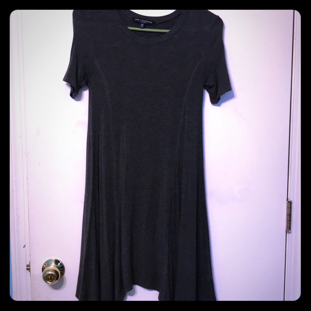 Gray T-shirt dress!